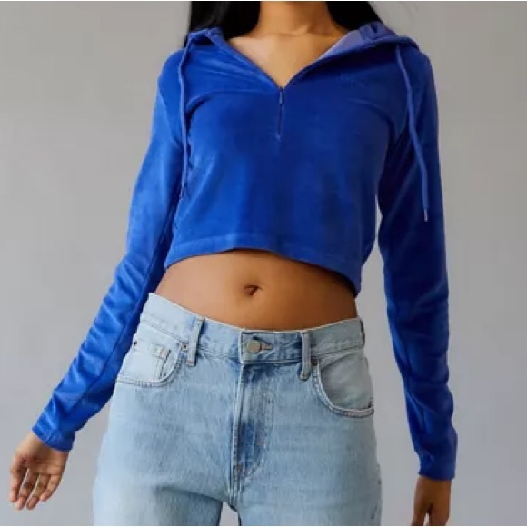 Blue Velour tracksuit set y2k vibes - Picture 6 of 13